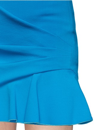 Detail View - Click To Enlarge - EMILIO PUCCI - Ruffled hem ruched mini skirt