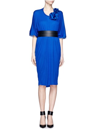 Back View - Click To Enlarge - LANVIN - Dolman 3/4 sleeve jersey dress