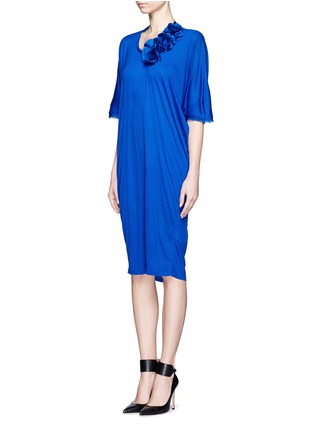 Front View - Click To Enlarge - LANVIN - Dolman 3/4 sleeve jersey dress