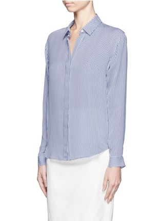 Front View - Click To Enlarge - THEORY - Aquilina pin-striped silk shirt