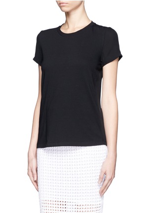 Front View - Click To Enlarge - THEORY - Rodiona GC silk sleeve T-shirt