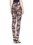 Back View - Click To Enlarge - GIVENCHY - Collage floral print leggings