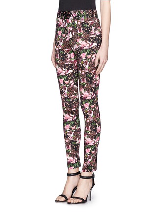 Front View - Click To Enlarge - GIVENCHY - Collage floral print leggings