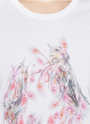 Detail View - Click To Enlarge - ALEXANDER MCQUEEN - Floral skull-print sleeveless tee