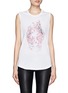 Main View - Click To Enlarge - ALEXANDER MCQUEEN - Floral skull-print sleeveless tee