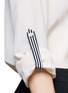 Detail View - Click To Enlarge - DIANE VON FURSTENBERG - Lorelei stripe contrast silk shirt