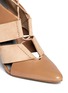 Detail View - Click To Enlarge - ALEXANDER WANG - Suede strap and string point-toe pumps