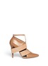 Main View - Click To Enlarge - ALEXANDER WANG - Suede strap and string point-toe pumps