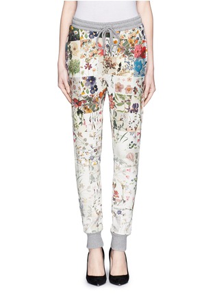 Main View - Click To Enlarge - MARKUS LUPFER - Floral patchwork print sweatpants