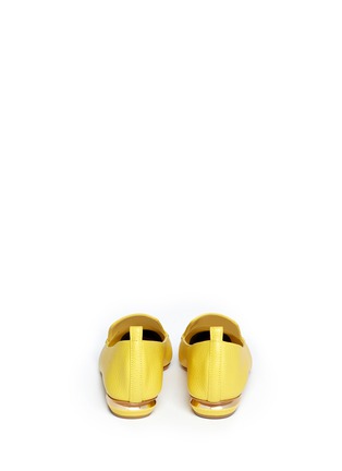 Back View - Click To Enlarge - NICHOLAS KIRKWOOD - Grainy leather loafers