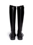Back View - Click To Enlarge - ANN DEMEULEMEESTER - Top strap leather riding boots
