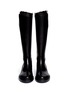 Figure View - Click To Enlarge - ANN DEMEULEMEESTER - Top strap leather riding boots