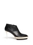 Main View - Click To Enlarge - ANN DEMEULEMEESTER - Double platform acetate heel leather booties