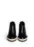 Figure View - Click To Enlarge - ANN DEMEULEMEESTER - Double platform acetate heel leather booties