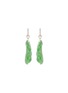 Main View - Click To Enlarge - SAMUEL KUNG - Diamond jade 18k white gold earrings