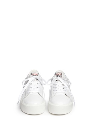 Figure View - Click To Enlarge - ASH - 'Cult' holographic trim leather platform sneakers
