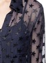 Detail View - Click To Enlarge - DIANE VON FURSTENBERG - 'Lorelei' star print sheer silk shirt