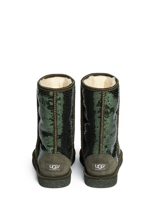 Back View - Click To Enlarge - UGG - 'Classic Short Sparkles' sequin boots