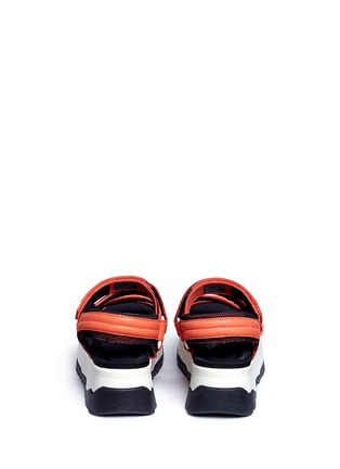 Back View - Click To Enlarge - TEVA - 'Zamora' leather and mesh platform sandals