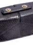  - F.E.V. - 'Beauty Case' snakeskin leather oval box bag