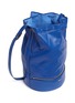  - F.E.V. - 'Almond' decorative zip leather bucket bag