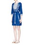Front View - Click To Enlarge - FIGUE - 'Sophie' pompom embroidered kaftan dress