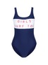 Main View - Click To Enlarge - ZOE KARSSEN - 'Girls Surf Too' scoop back one-piece swimsuit