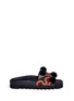 Main View - Click To Enlarge - JOSHUA SANDERS - 'Namibia' pompom tribal embroidered slide sandals