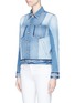 Front View - Click To Enlarge - FRAME - 'Nouveau Le Jacket' in washed denim