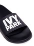 Detail View - Click To Enlarge - IVY PARK - Logo rubber slide sandals