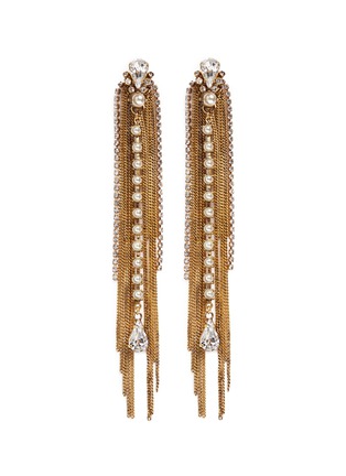 Main View - Click To Enlarge - ERICKSON BEAMON - 'Born Again' crystal mixed chain drop earrings