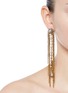 Figure View - Click To Enlarge - ERICKSON BEAMON - 'Born Again' crystal mixed chain drop earrings