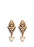 Main View - Click To Enlarge - ERICKSON BEAMON - 'Bermuda Triangle' glass pearl earrings