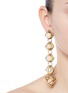 Figure View - Click To Enlarge - ERICKSON BEAMON - 'Bermuda Triangle' glass pearl drop earrings