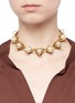 Figure View - Click To Enlarge - ERICKSON BEAMON - 'Bermuda Triangle' crystal pavé glass pearl necklace