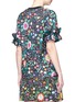 Back View - Click To Enlarge - VICTORIA, VICTORIA BECKHAM - Ruffle floral print T-shirt