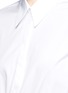 Detail View - Click To Enlarge - VICTORIA, VICTORIA BECKHAM - Ruffle panel cotton poplin shirt dress