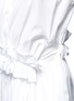 Detail View - Click To Enlarge - VICTORIA, VICTORIA BECKHAM - Ruffle panel cotton poplin shirt dress