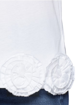 Detail View - Click To Enlarge - VICTORIA, VICTORIA BECKHAM - 3D flower appliqué sleeveless tank top