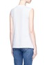 Back View - Click To Enlarge - VICTORIA, VICTORIA BECKHAM - 3D flower appliqué sleeveless tank top