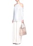 Figure View - Click To Enlarge - TORY BURCH - 'Zoey' floral perforated leather tote