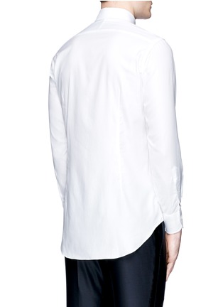Back View - Click To Enlarge - TOMORROWLAND - Spread collar cotton twill shirt