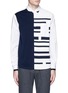 Main View - Click To Enlarge - TOMORROWLAND - Stripe knit front cotton shirt