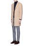 Figure View - Click To Enlarge - TOMORROWLAND - Wool-cashmere flannel Chesterfield coat