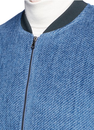 Detail View - Click To Enlarge - TOMORROWLAND - Striped tweed padded bomber jacket