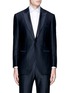 Main View - Click To Enlarge - TOMORROWLAND - Silk satin lapel wool soft tuxedo blazer