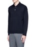 Front View - Click To Enlarge - TOMORROWLAND - Wool-Mohair long sleeve tricot knit polo sweater