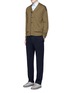 Figure View - Click To Enlarge - TOMORROWLAND - Drawstring textured wool blend pants