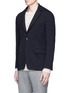 Front View - Click To Enlarge - TOMORROWLAND - Textured wool blend soft blazer