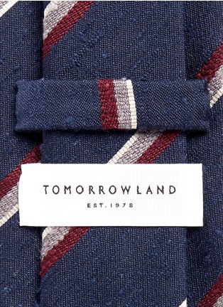 Detail View - Click To Enlarge - TOMORROWLAND - Stripe silk shantung tie